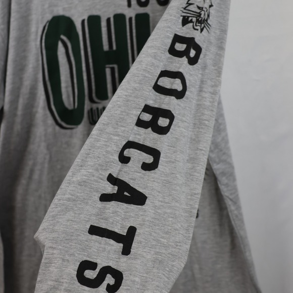Ohio Bobcats Shirt Mens Large NCAA Basketball Athletics Long Sleeve Tee - Picture 3 of 9